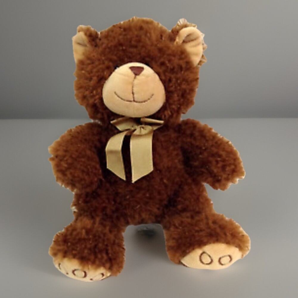 2016 Hug Fun Stuffed Animal Plush Bear Super Soft Brown with Tag 10" sitting - Picture 3 of 6